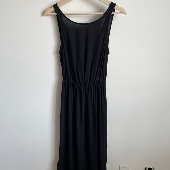 ASOS Black Maxi Dress with Bow tie in back - Picture 3 of 5